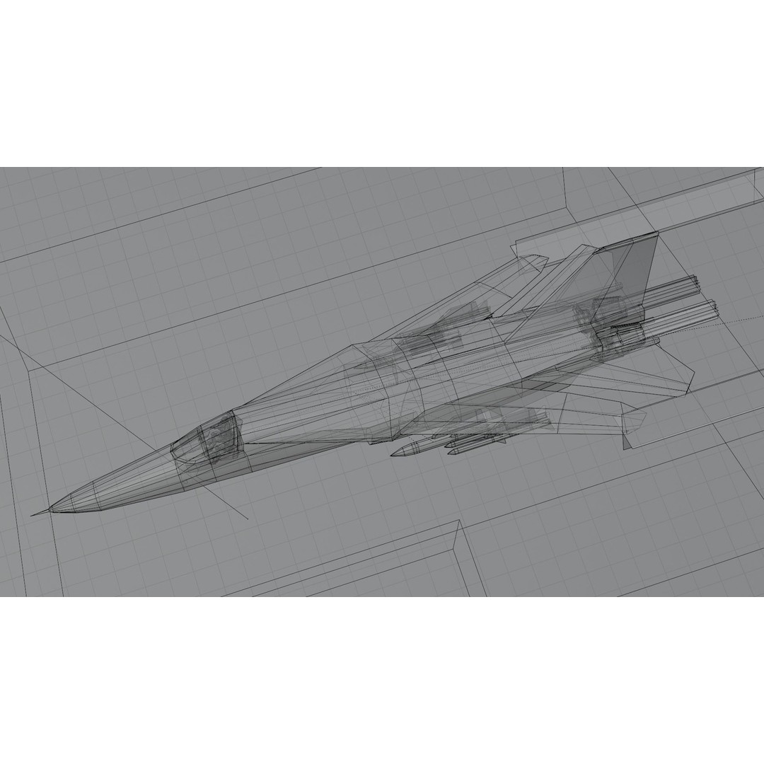 General Dynamics F-111 Aardvark 3D Model – Low Poly Military Aircraft, FBX - View 17
