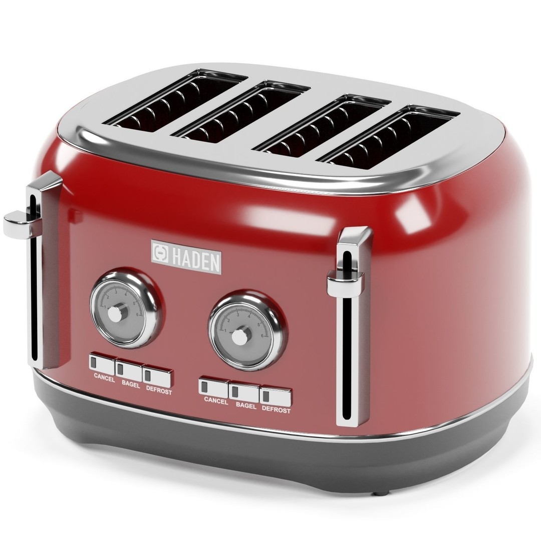 Dorset Electric Kettle & Toaster 3D Model – PBR Textures, FBX, OBJ - View 6