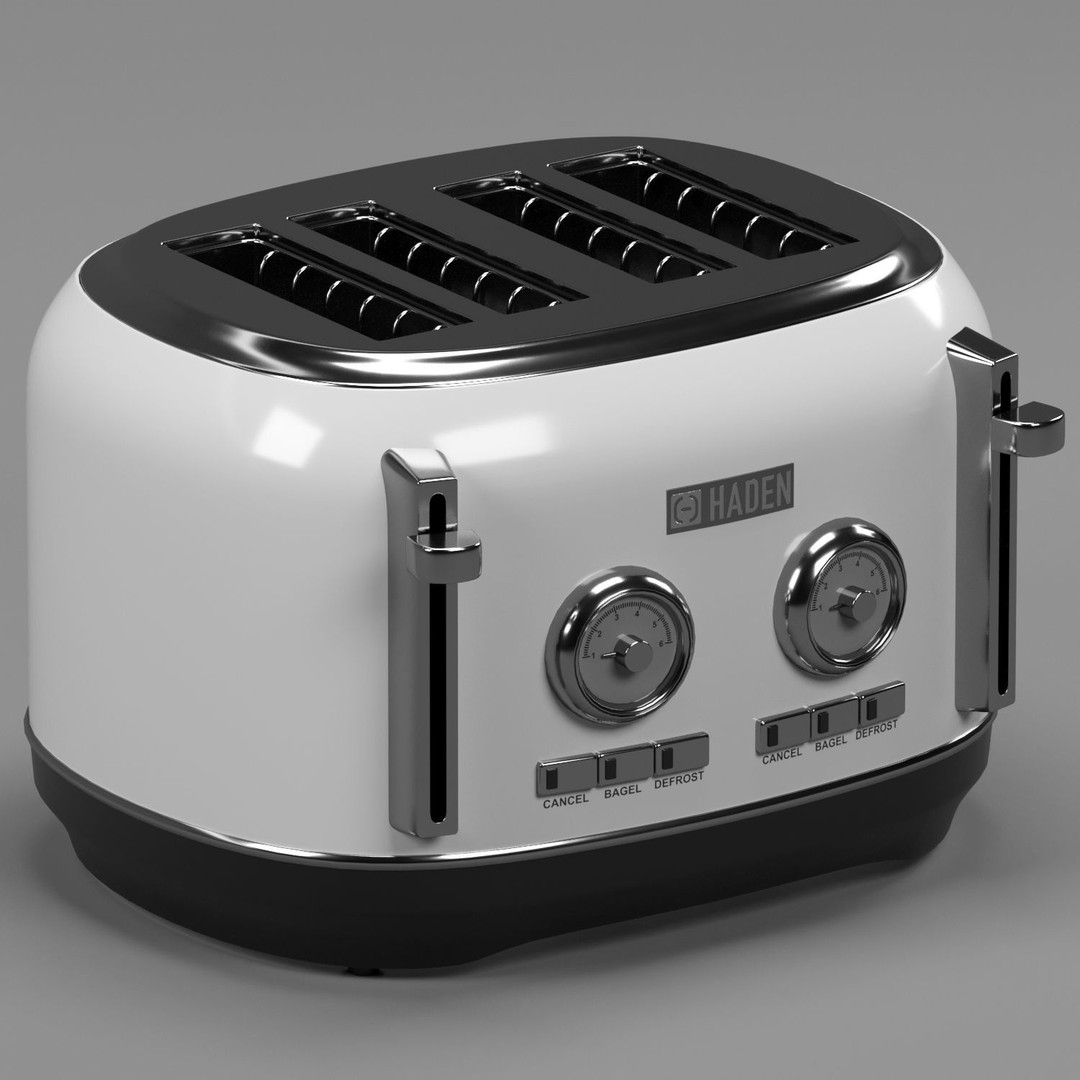 Dorset Electric Kettle & Toaster 3D Model – PBR Textures, FBX, OBJ - View 7