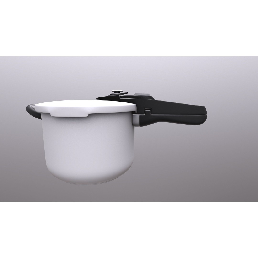 Pressure Cooker 3D Model – Realistic Kitchen Appliance, PBR Textures - View 11