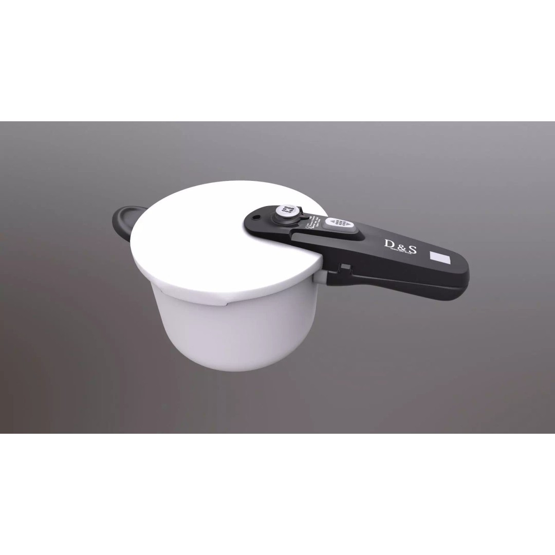 Pressure Cooker 3D Model – Realistic Kitchen Appliance, PBR Textures - View 2