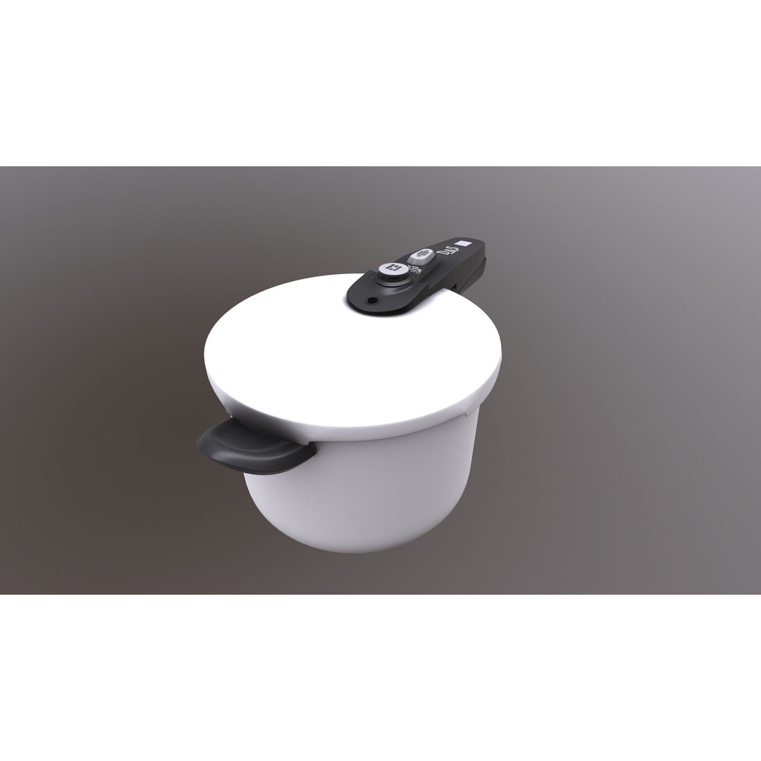 Pressure Cooker 3D Model – Realistic Kitchen Appliance, PBR Textures - View 4