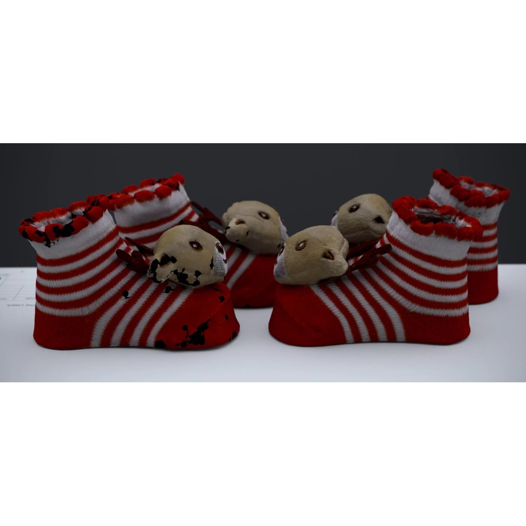 Christmas Raindeer Socks 3D Model – Festive Ornament, FBX & OBJ Formats - View 4