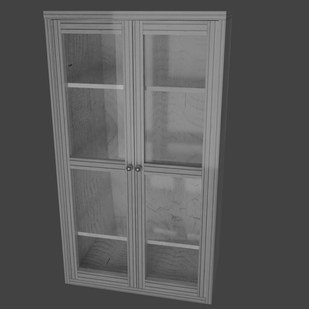 Cabinet 3D Model – Low Poly Furniture, PBR Textured, FBX - View 10