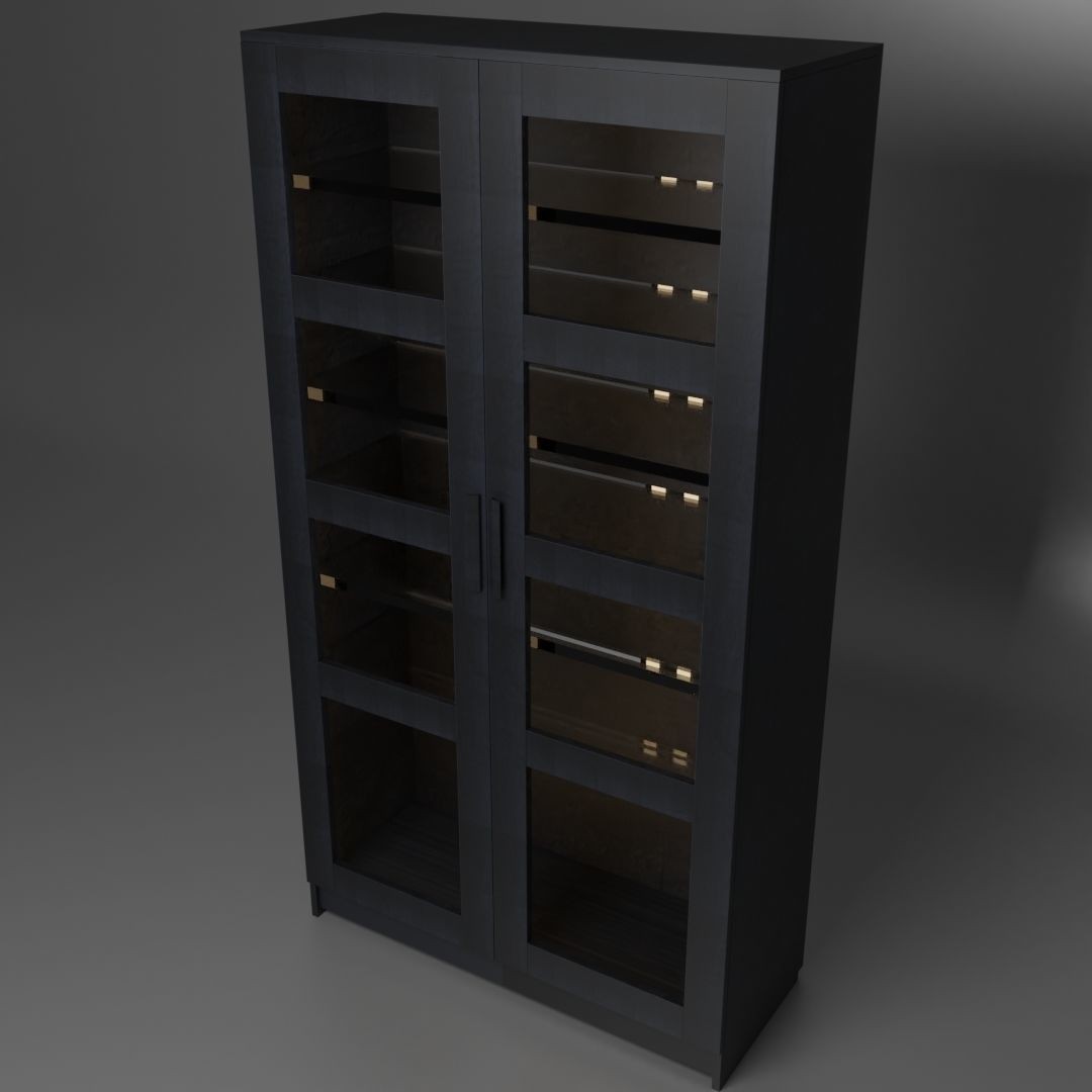 Cabinet 3D Model – Low Poly Furniture, PBR Textured, FBX - View 12
