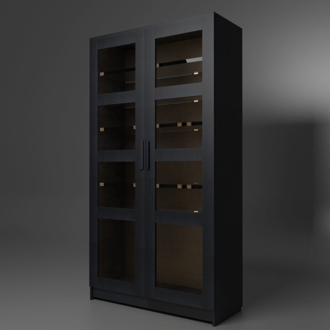 Cabinet 3D Model – Low Poly Furniture, PBR Textured, FBX - View 14
