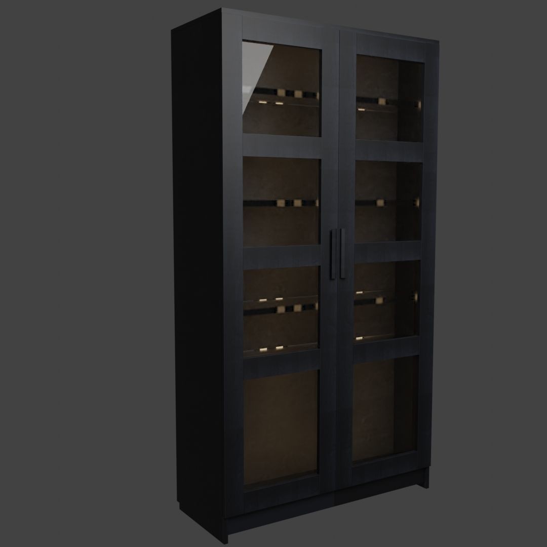 Cabinet 3D Model – Low Poly Furniture, PBR Textured, FBX - View 15