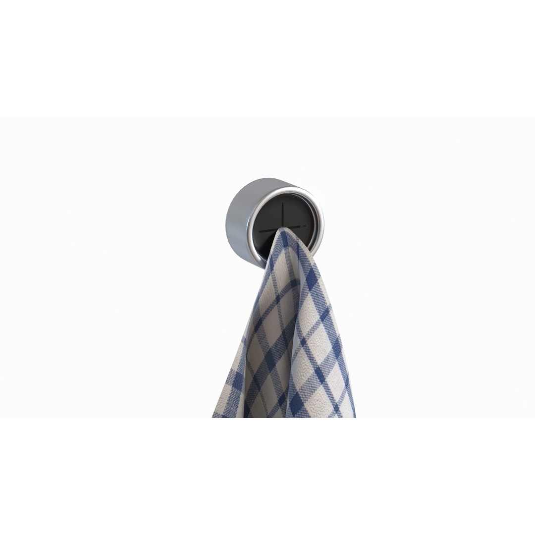 Tea Towels 3D Model – Low Poly Kitchenware with PBR Textures, FBX - View 4