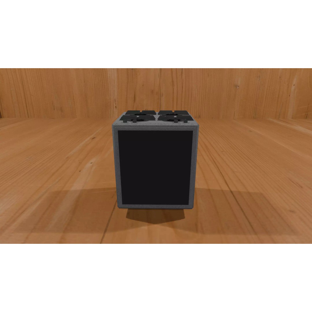 Modern Gas Stove 3D Model – Low Poly Game Ready Kitchen Prop, FBX - View 3