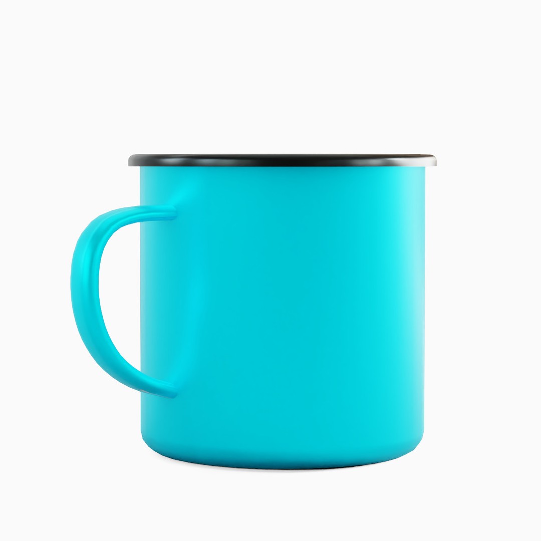 Iron Mug Set 3D Model – Low Poly Kitchenware, PBR Textures, FBX - View 47