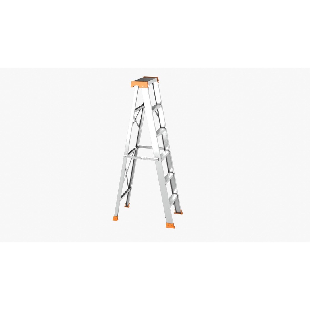 Ladder 3D Model – Low Poly Game Asset, FBX, PBR Textures - View 10