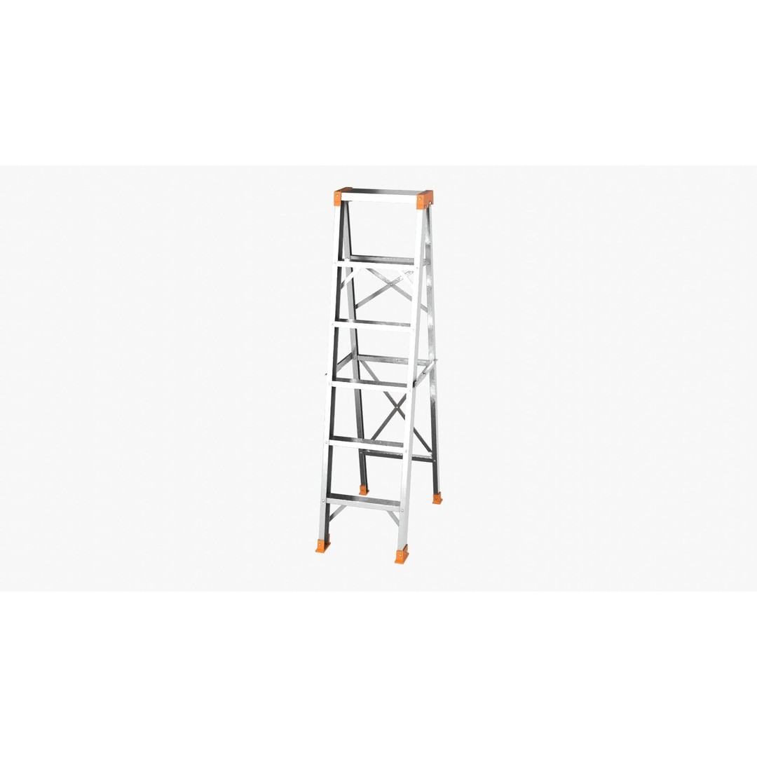 Ladder 3D Model – Low Poly Game Asset, FBX, PBR Textures - View 13