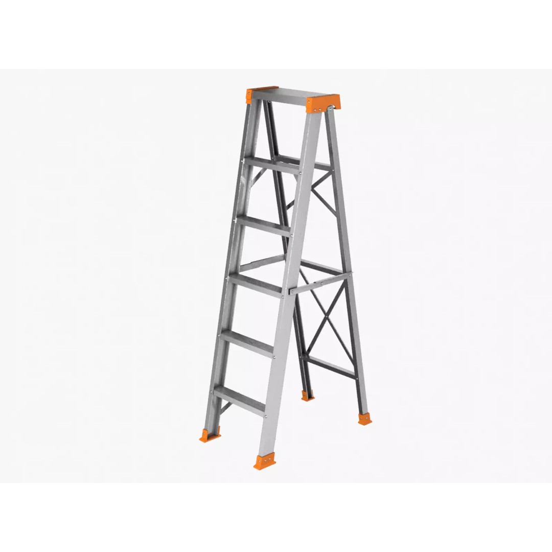 Ladder 3D Model – Low Poly Game Asset, FBX, PBR Textures - View 2