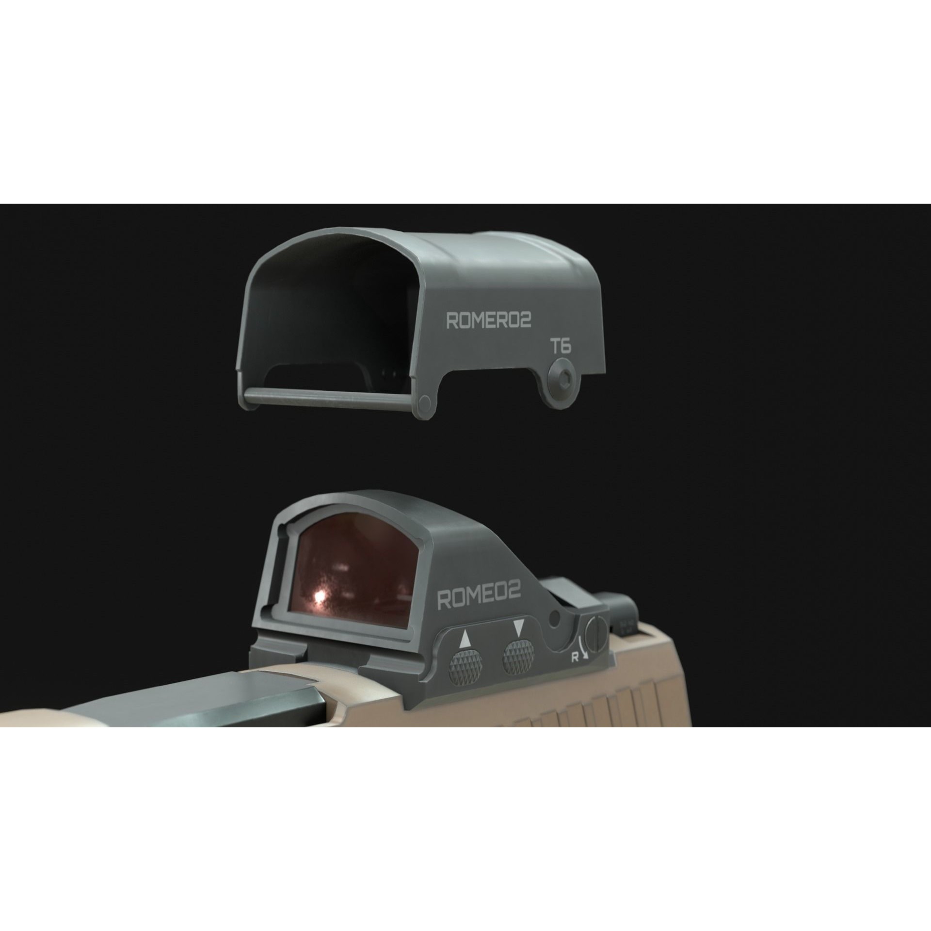 SIG Sauer P320 XCarry Pro - Low-Poly Game-Ready 3D Model - View 14