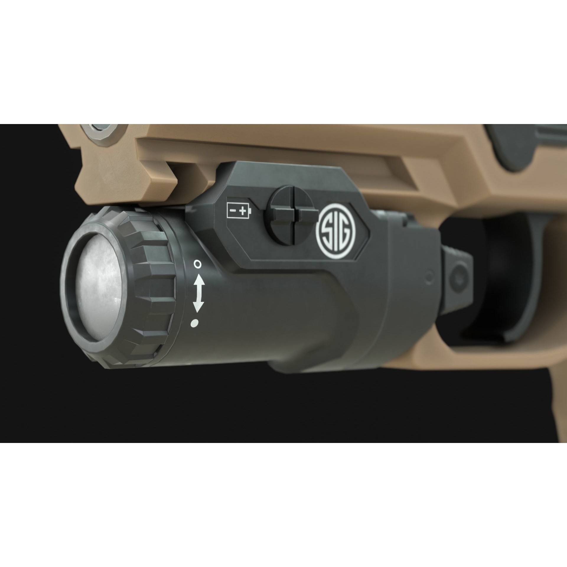 SIG Sauer P320 XCarry Pro - Low-Poly Game-Ready 3D Model - View 15