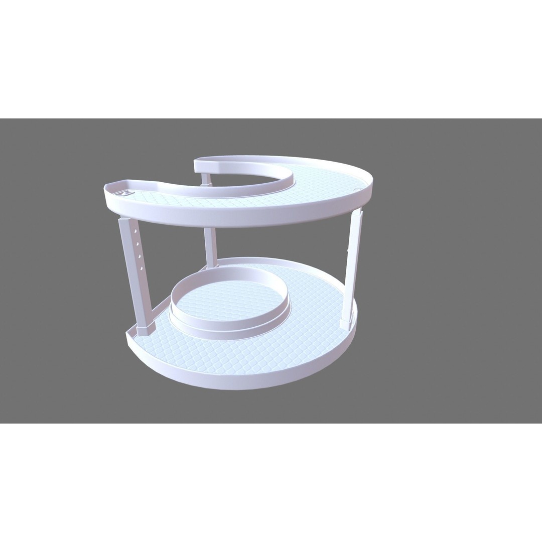 Rotating Spice Holder Shelf 3D Model – PBR Textured Kitchenware, FBX - View 10