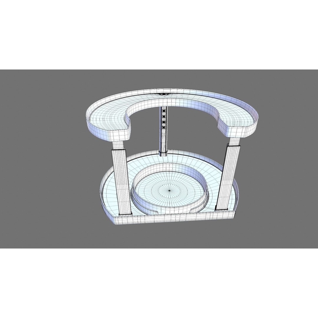 Rotating Spice Holder Shelf 3D Model – PBR Textured Kitchenware, FBX - View 14