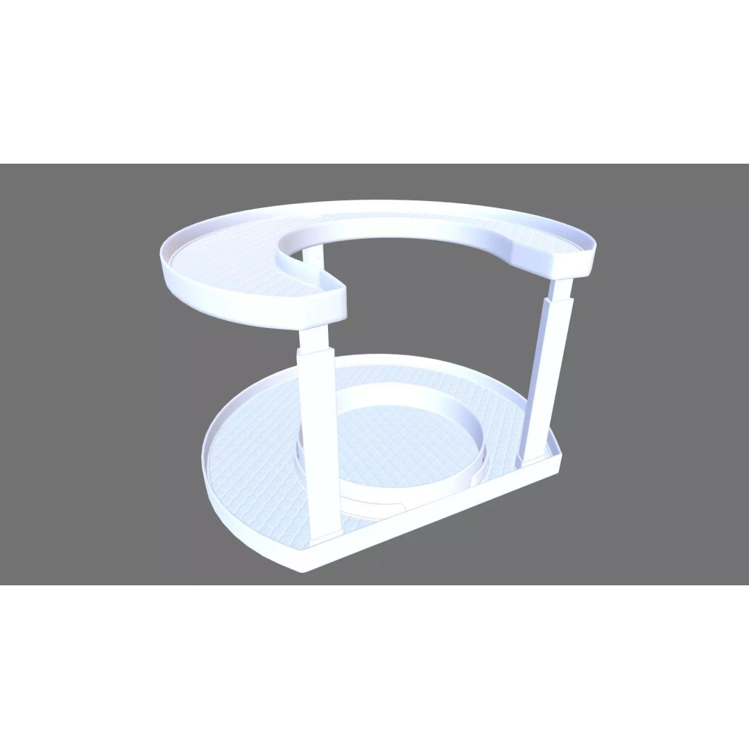 Rotating Spice Holder Shelf 3D Model – PBR Textured Kitchenware, FBX - View 2