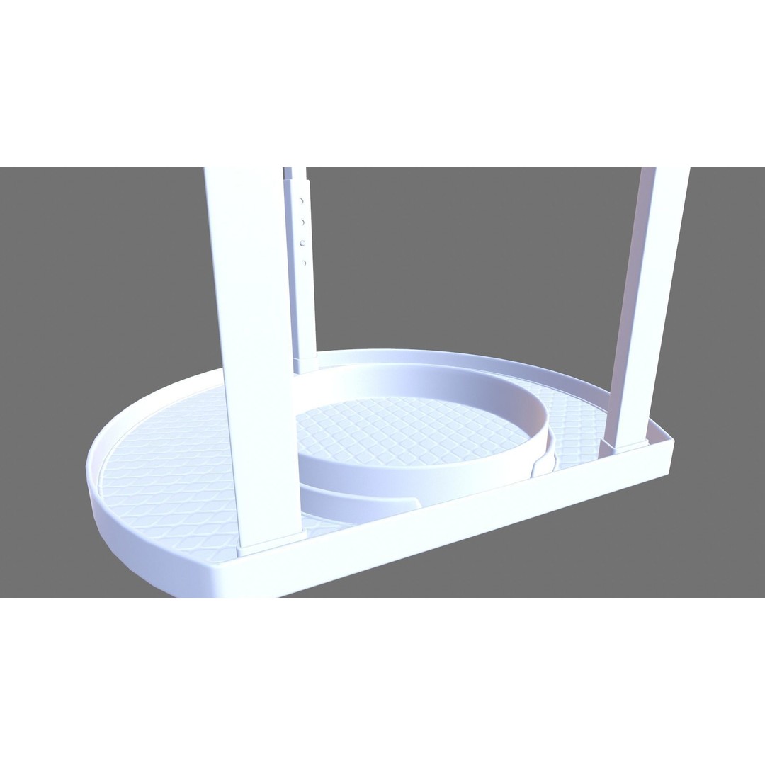 Rotating Spice Holder Shelf 3D Model – PBR Textured Kitchenware, FBX - View 7