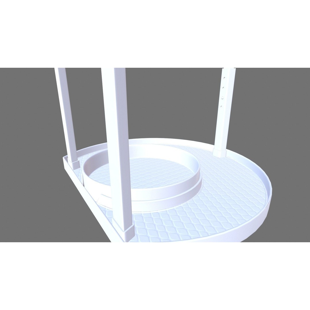 Rotating Spice Holder Shelf 3D Model – PBR Textured Kitchenware, FBX - View 8