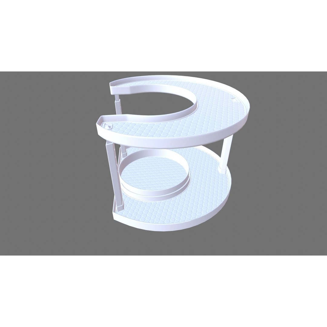 Rotating Spice Holder Shelf 3D Model – PBR Textured Kitchenware, FBX - View 9