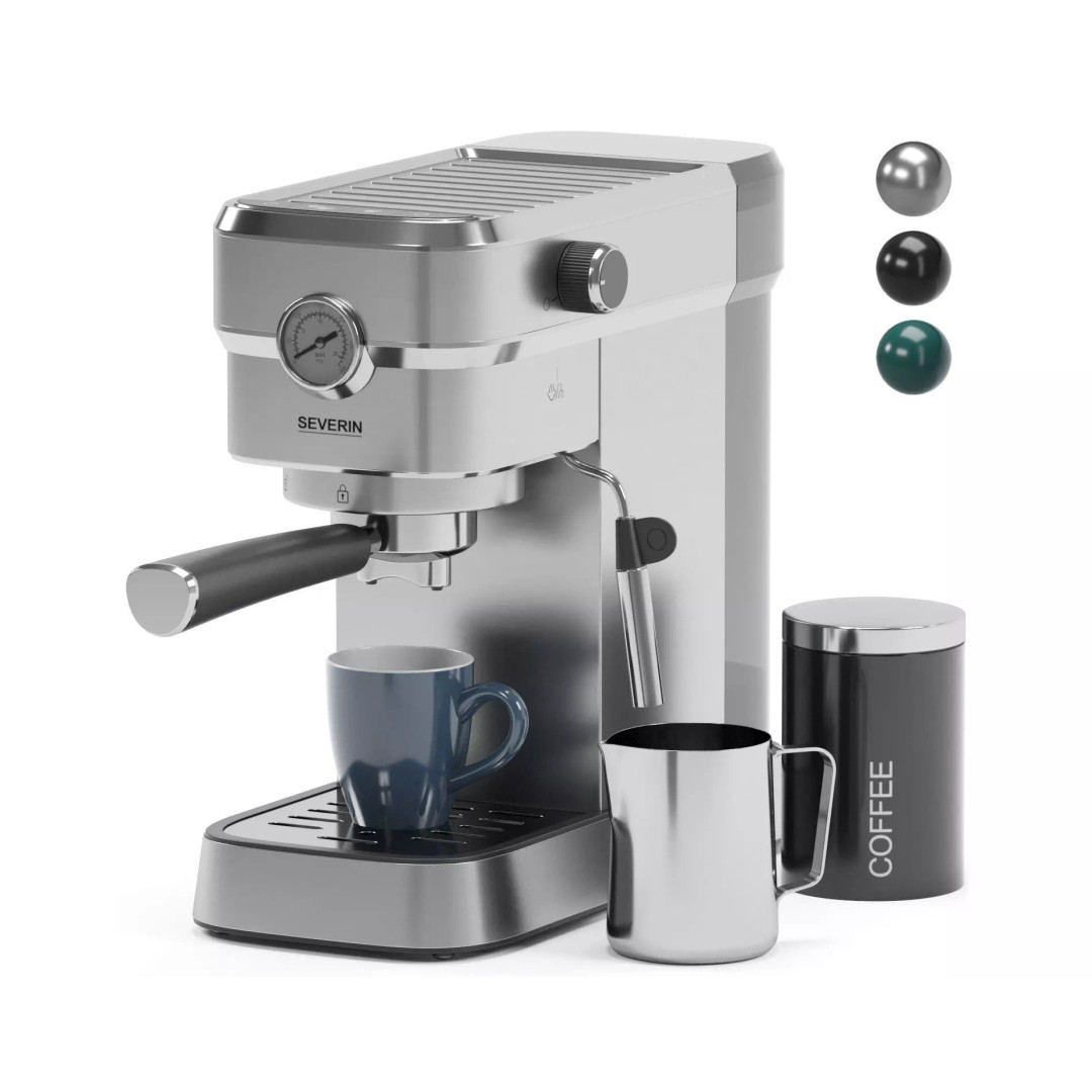 SEVERIN Espresso Coffee Machine 3D Model – High Poly PBR Asset, OBJ/FBX - View 2