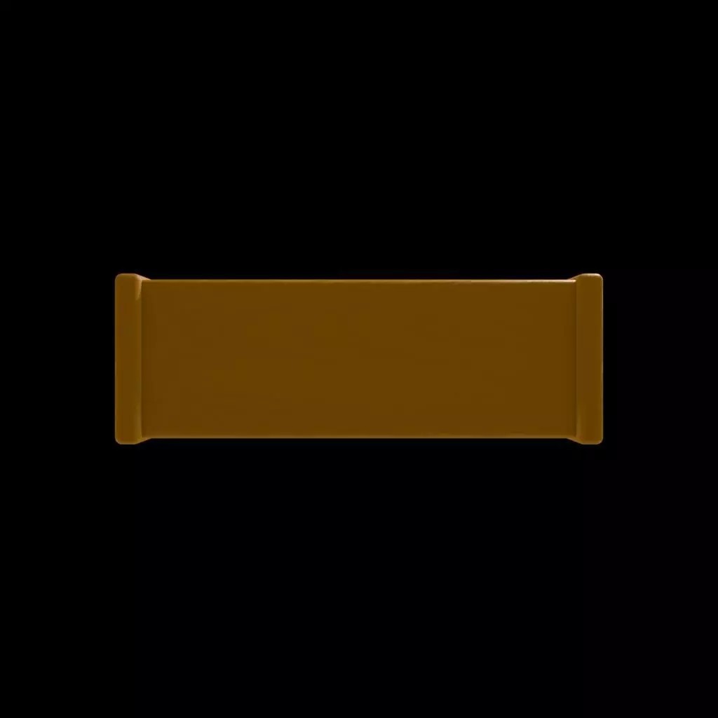 Wooden Open Shelf Cabinet 3D Model – Low Poly Furniture Asset, FBX - View 9