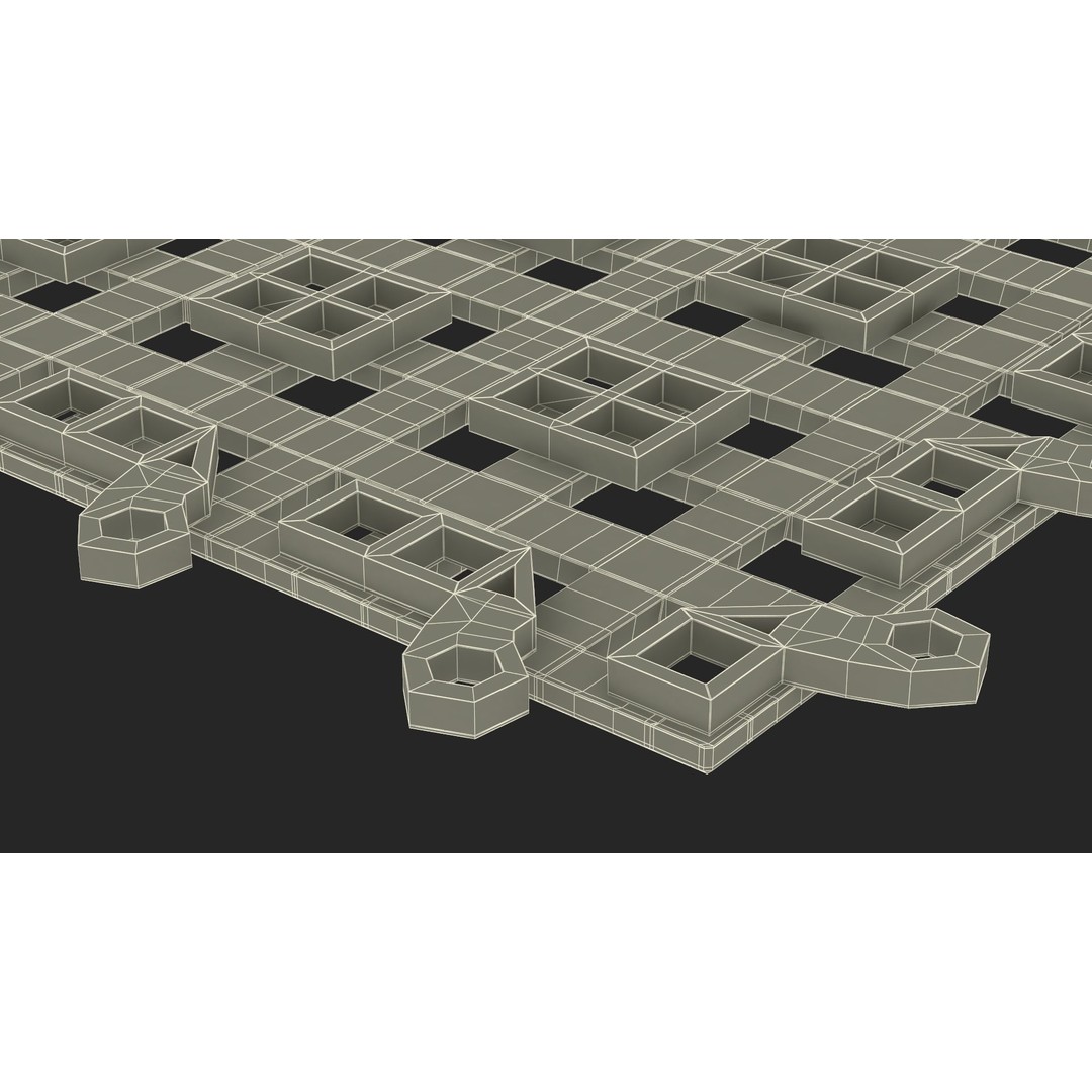 Plastic Floor Mat 3D Model – Durable Red Design for Home Use - View 25