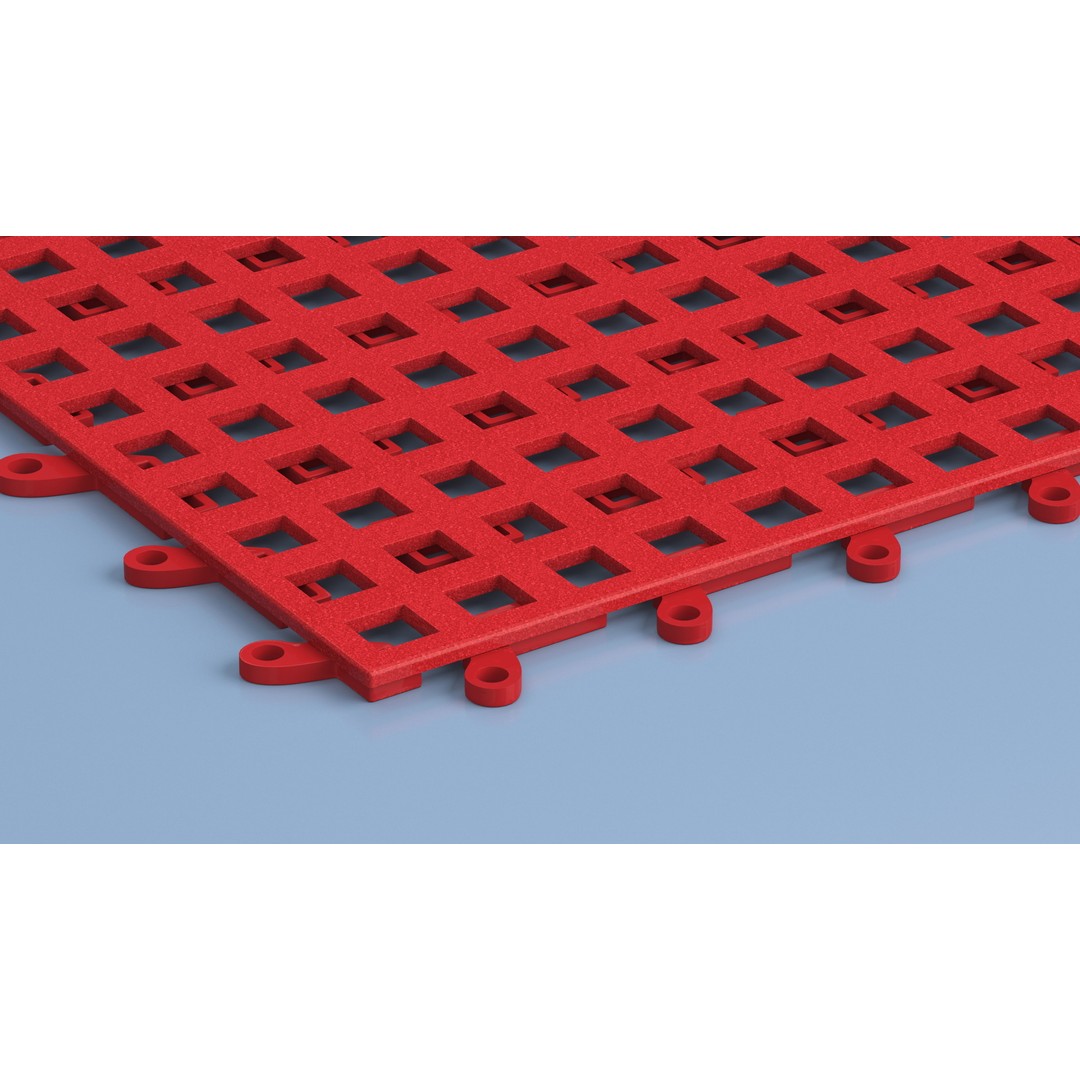 Plastic Floor Mat 3D Model – Durable Red Design for Home Use - View 6
