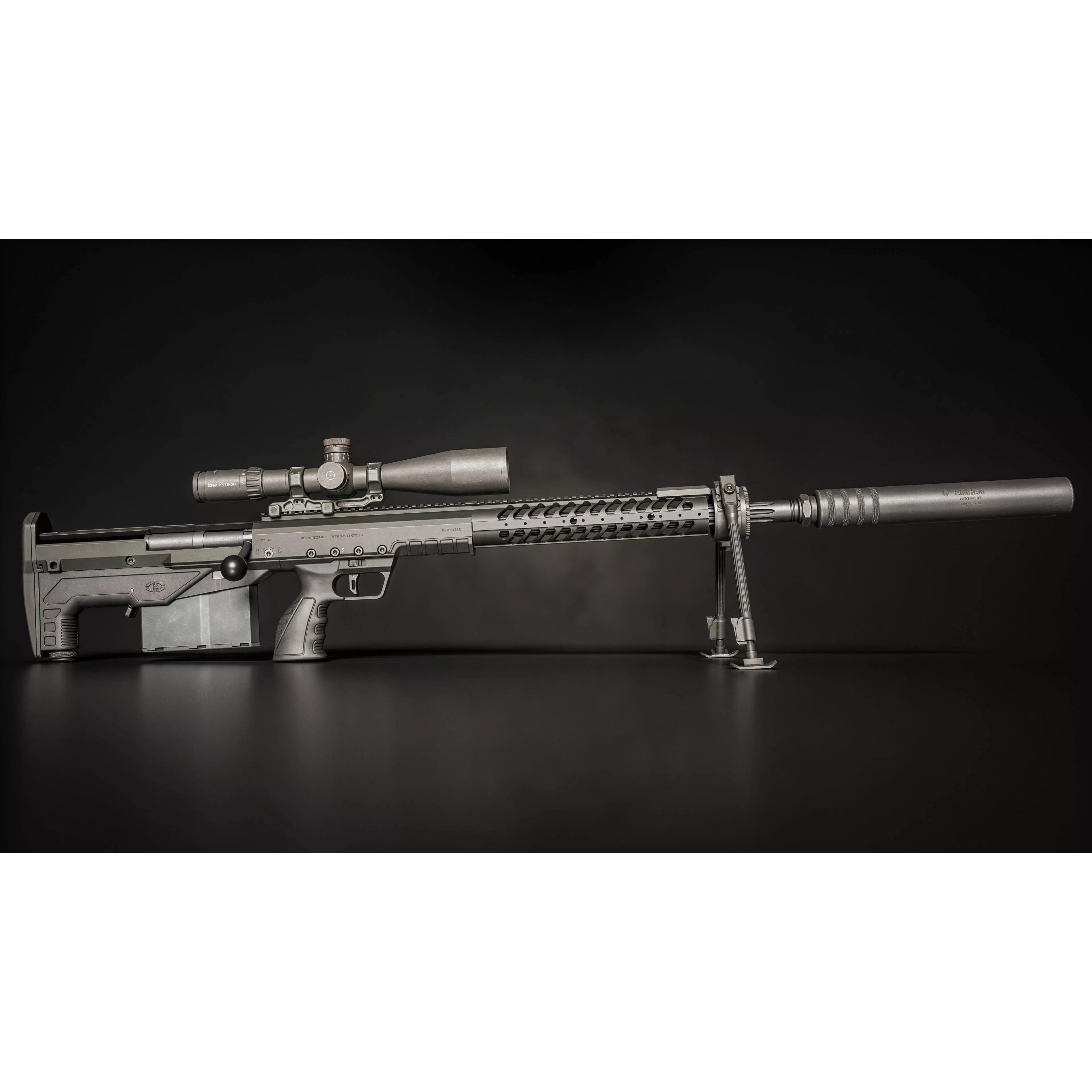 Desert Tech HTI Sniper Rifle - Low-Poly Game-Ready 3D Model - View 2