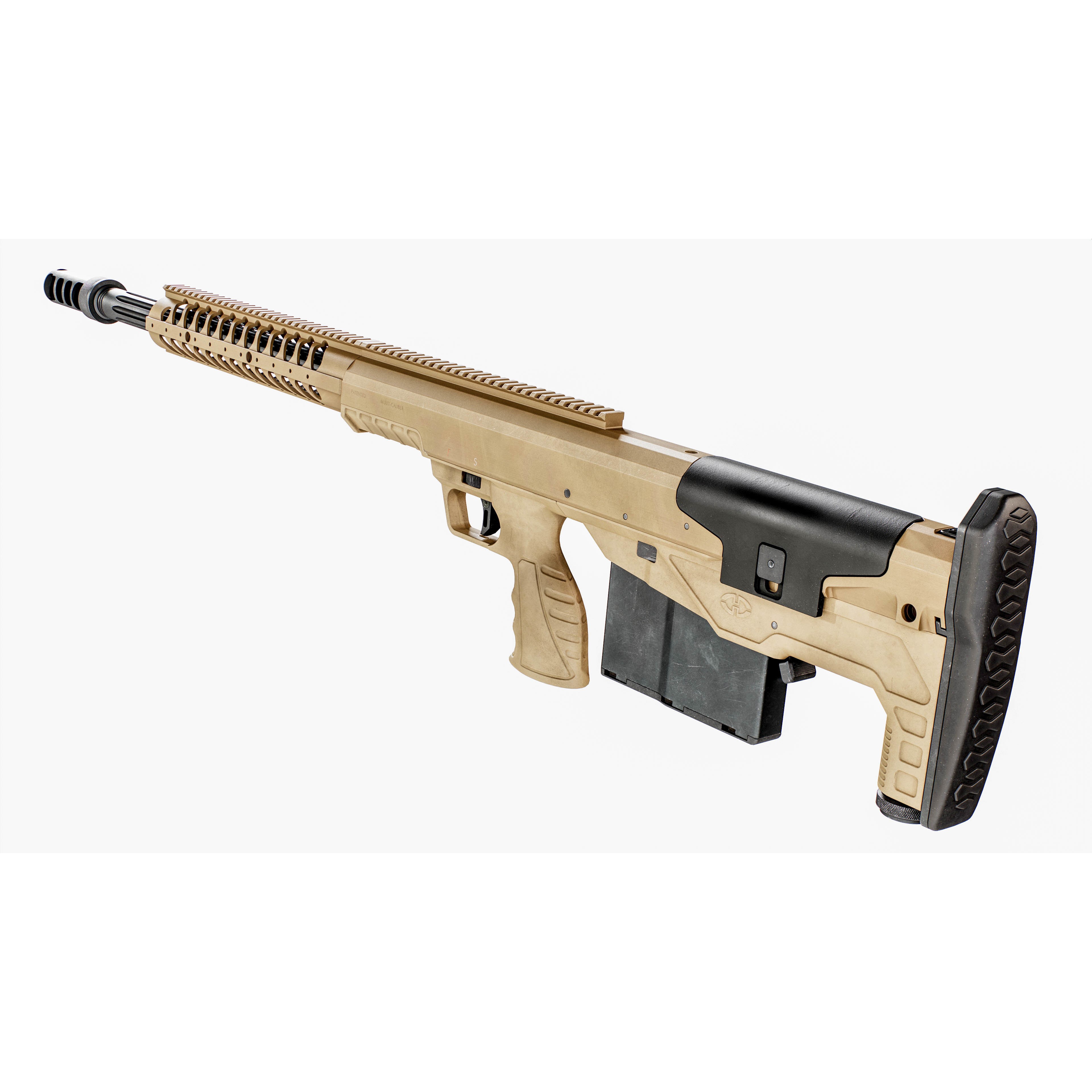 Desert Tech HTI Sniper Rifle - Low-Poly Game-Ready 3D Model - View 22