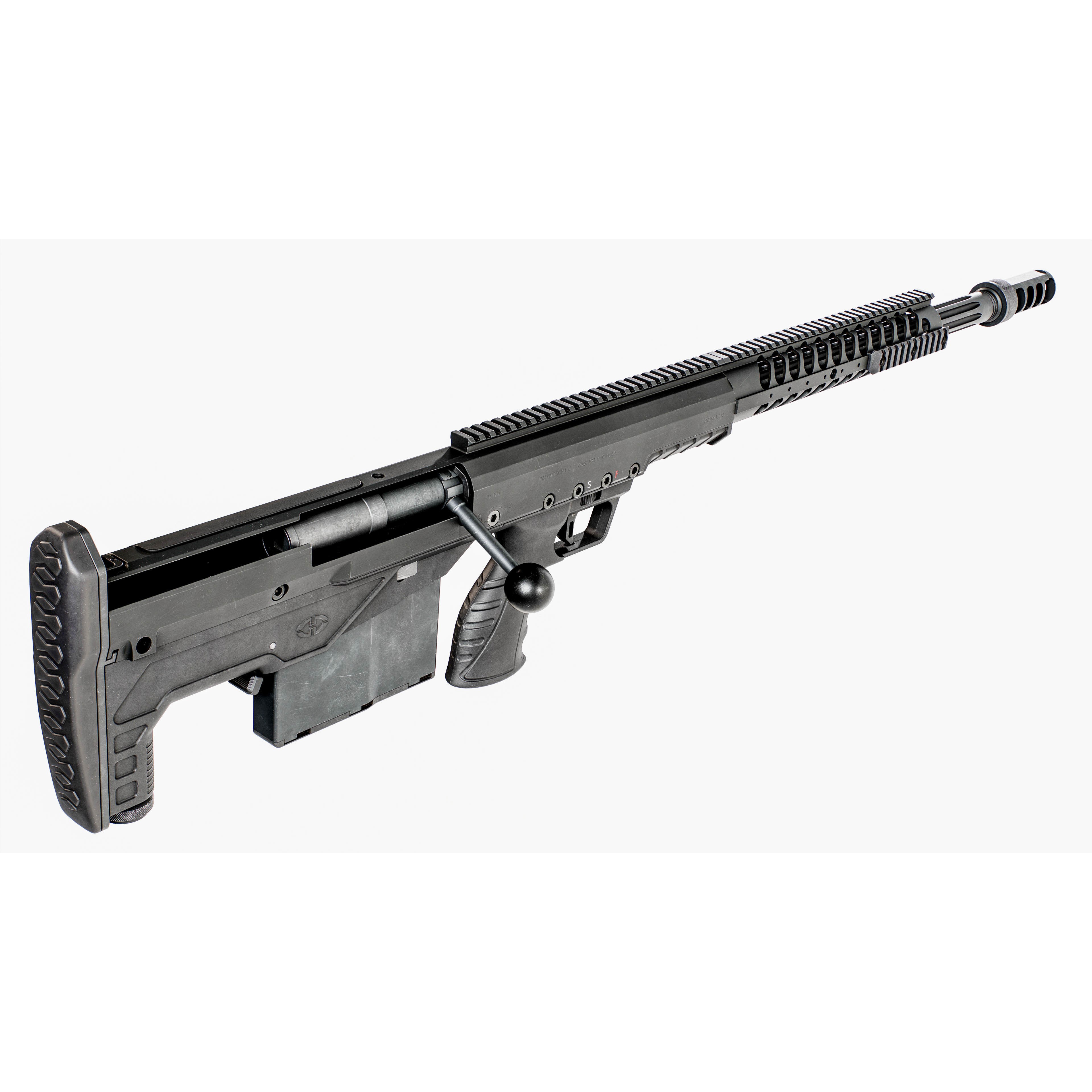 Desert Tech HTI Sniper Rifle - Low-Poly Game-Ready 3D Model - View 23