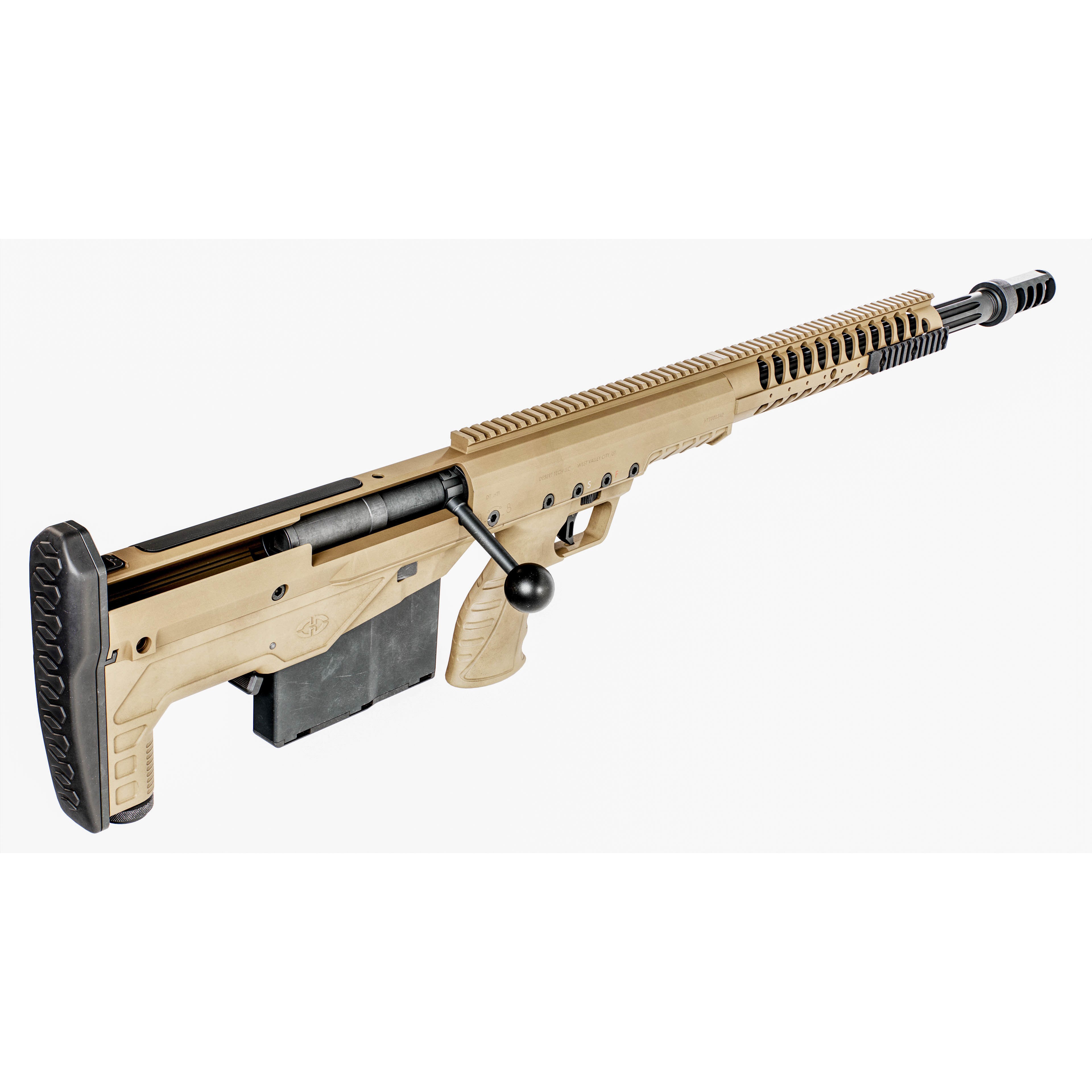 Desert Tech HTI Sniper Rifle - Low-Poly Game-Ready 3D Model - View 25