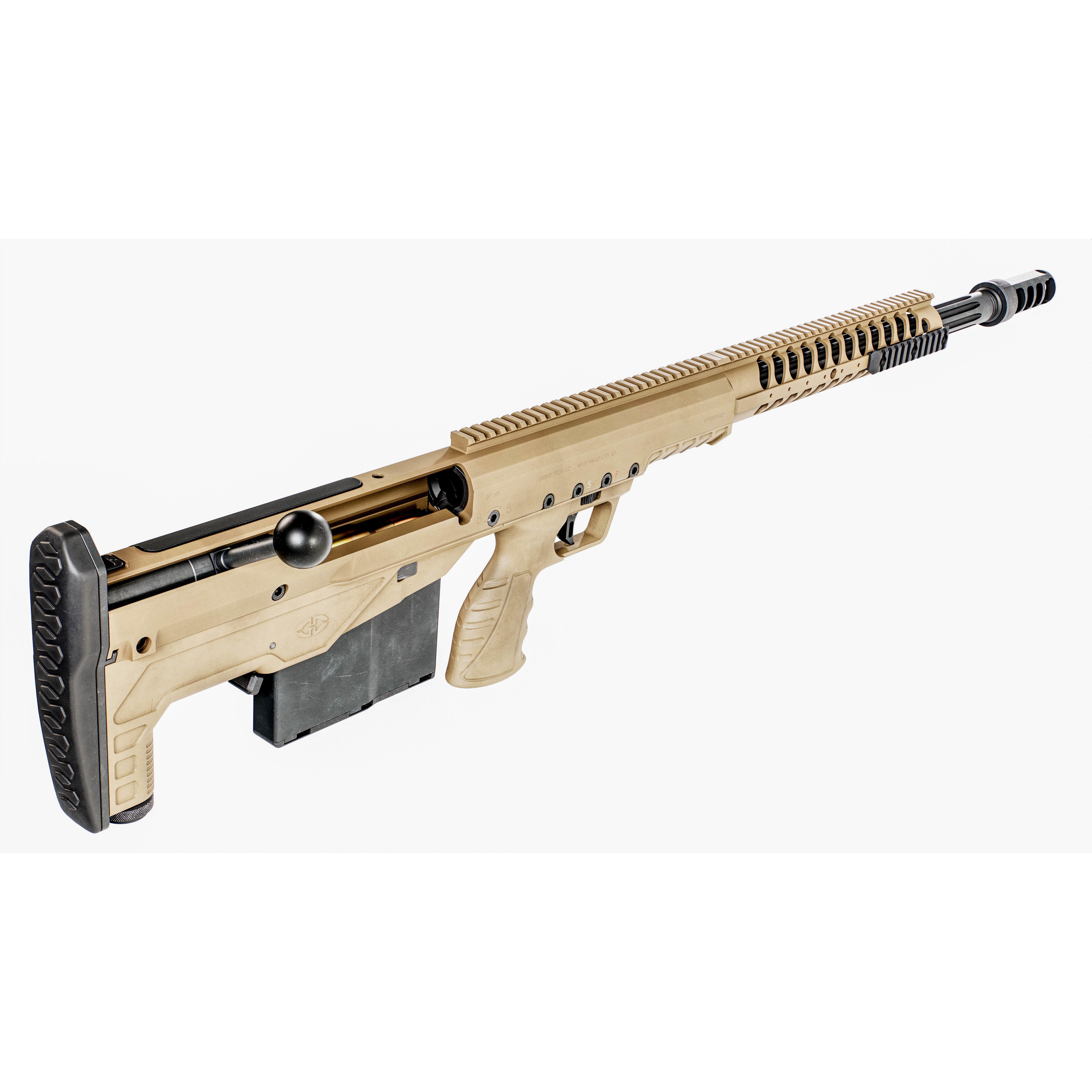 Desert Tech HTI Sniper Rifle - Low-Poly Game-Ready 3D Model - View 26