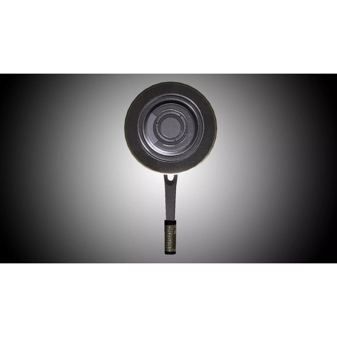 Frying Pan 3D Model – Low Poly Kitchenware, PBR Textures, FBX - View 9