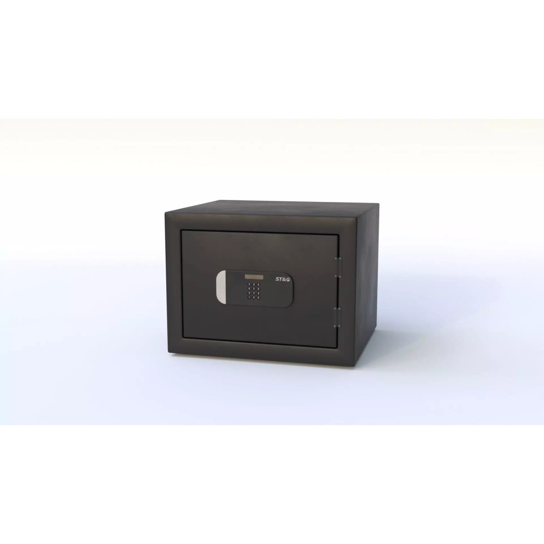 Safe Box 3D Model – Low Poly Game Asset, FBX, PBR Textures - View 2