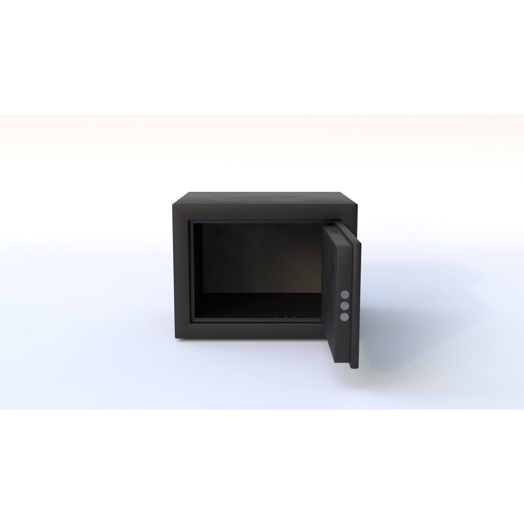 Safe Box 3D Model – Low Poly Game Asset, FBX, PBR Textures - View 3