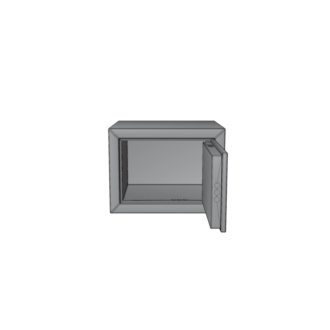 Safe Box 3D Model – Low Poly Game Asset, FBX, PBR Textures - View 4