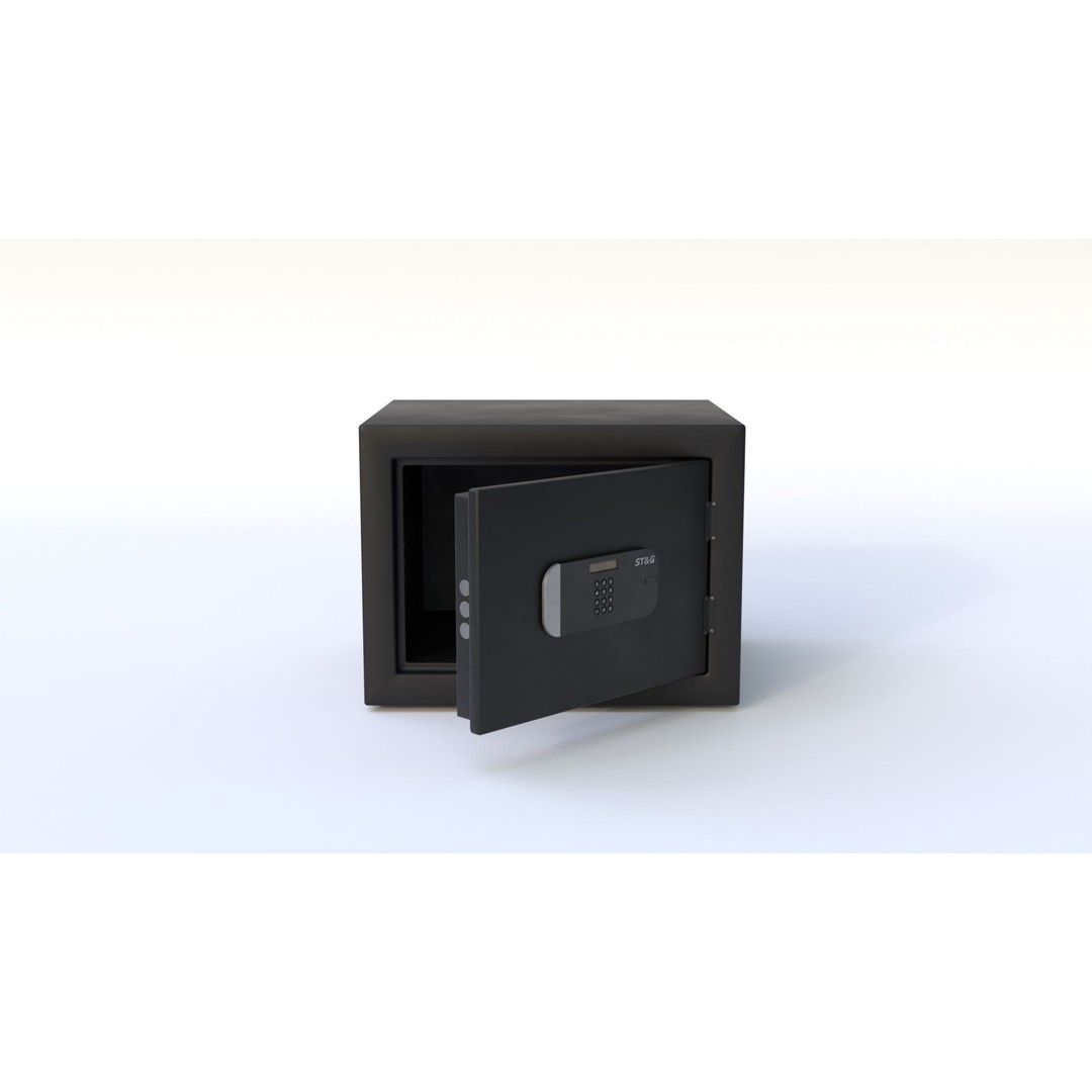Safe Box 3D Model – Low Poly Game Asset, FBX, PBR Textures - View 9