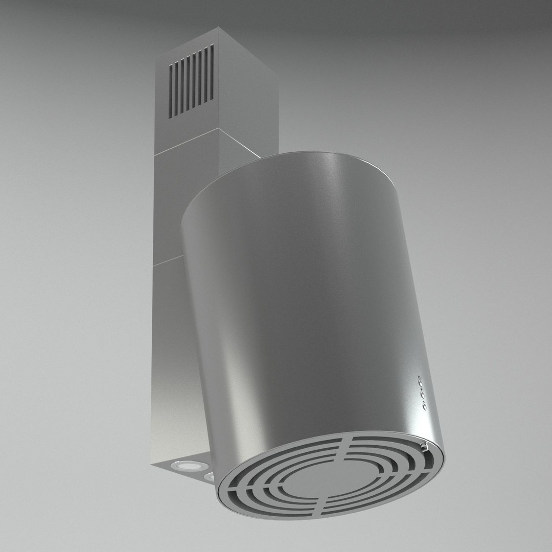 Cooker Hood 3D Model – Modern Kitchen Appliance, FBX, OBJ - View 3