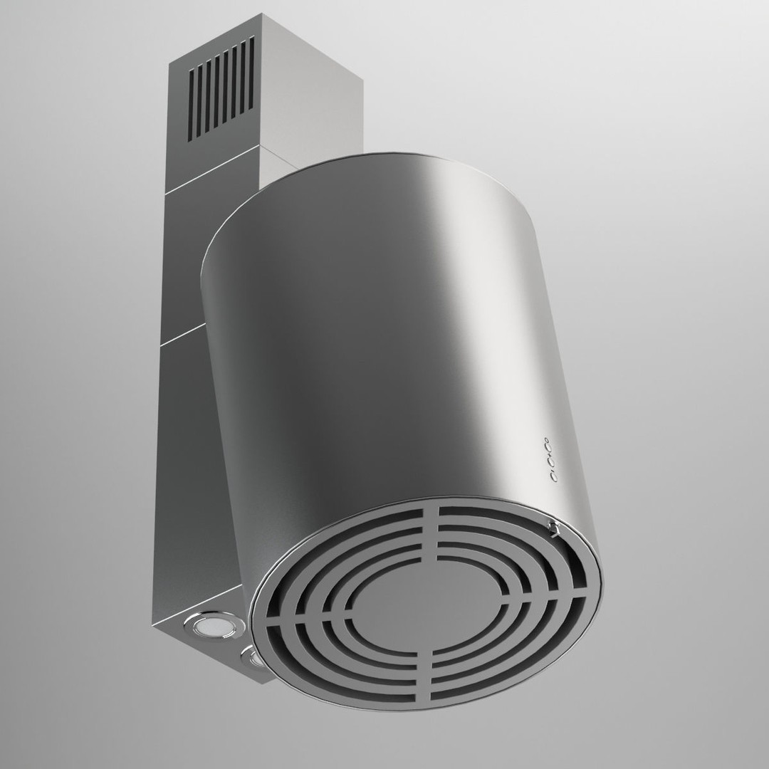 Cooker Hood 3D Model – Modern Kitchen Appliance, FBX, OBJ - View 4