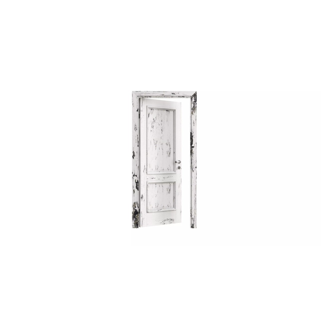 Loft Door 3D Model – Architectural Wood Door, FBX & OBJ Formats - View 14