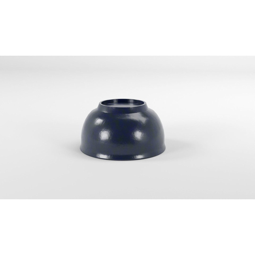 Traditional Asian Style Bowl 3D Model – Low Poly Kitchenware, Blender, FBX - View 11