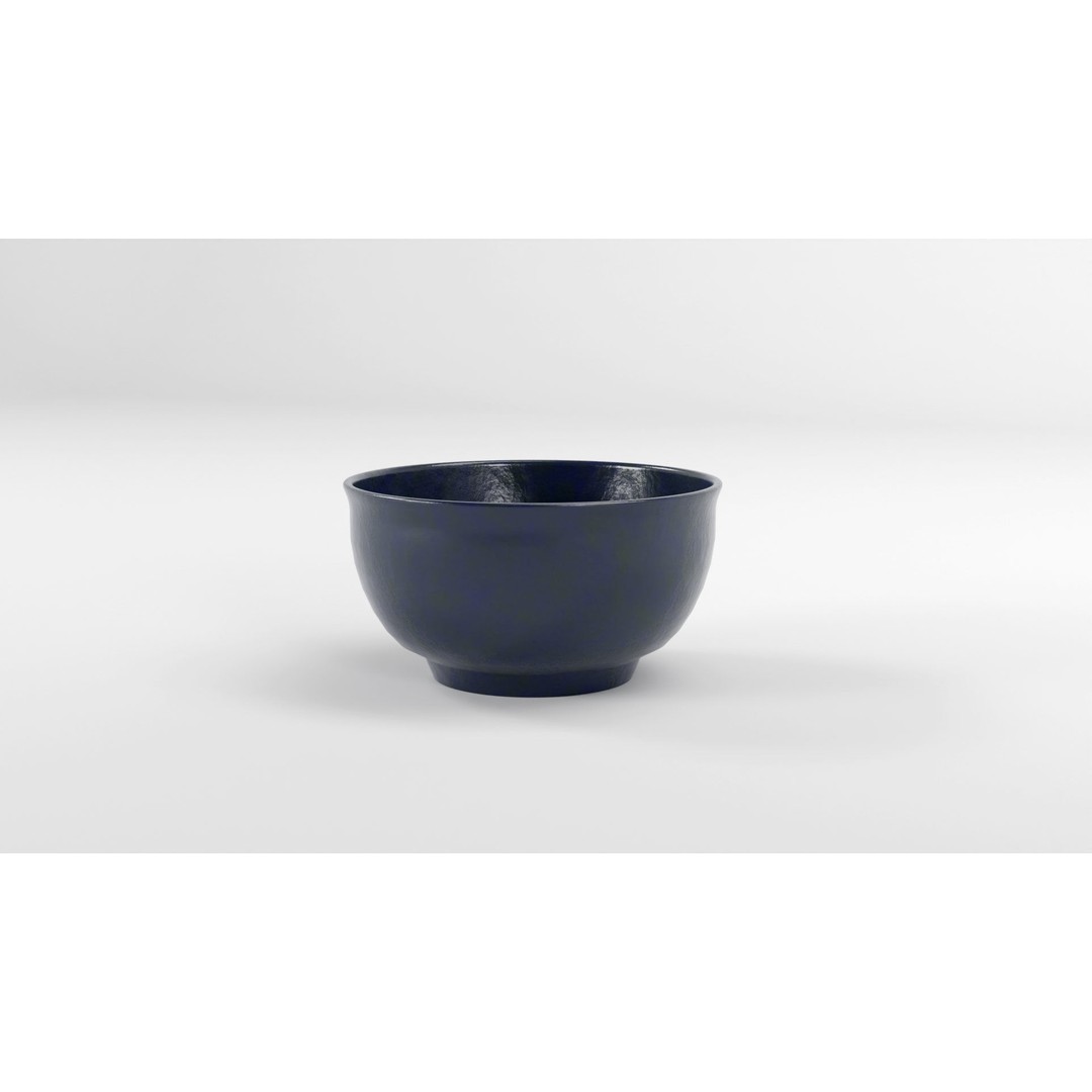 Traditional Asian Style Bowl 3D Model – Low Poly Kitchenware, Blender, FBX - View 14