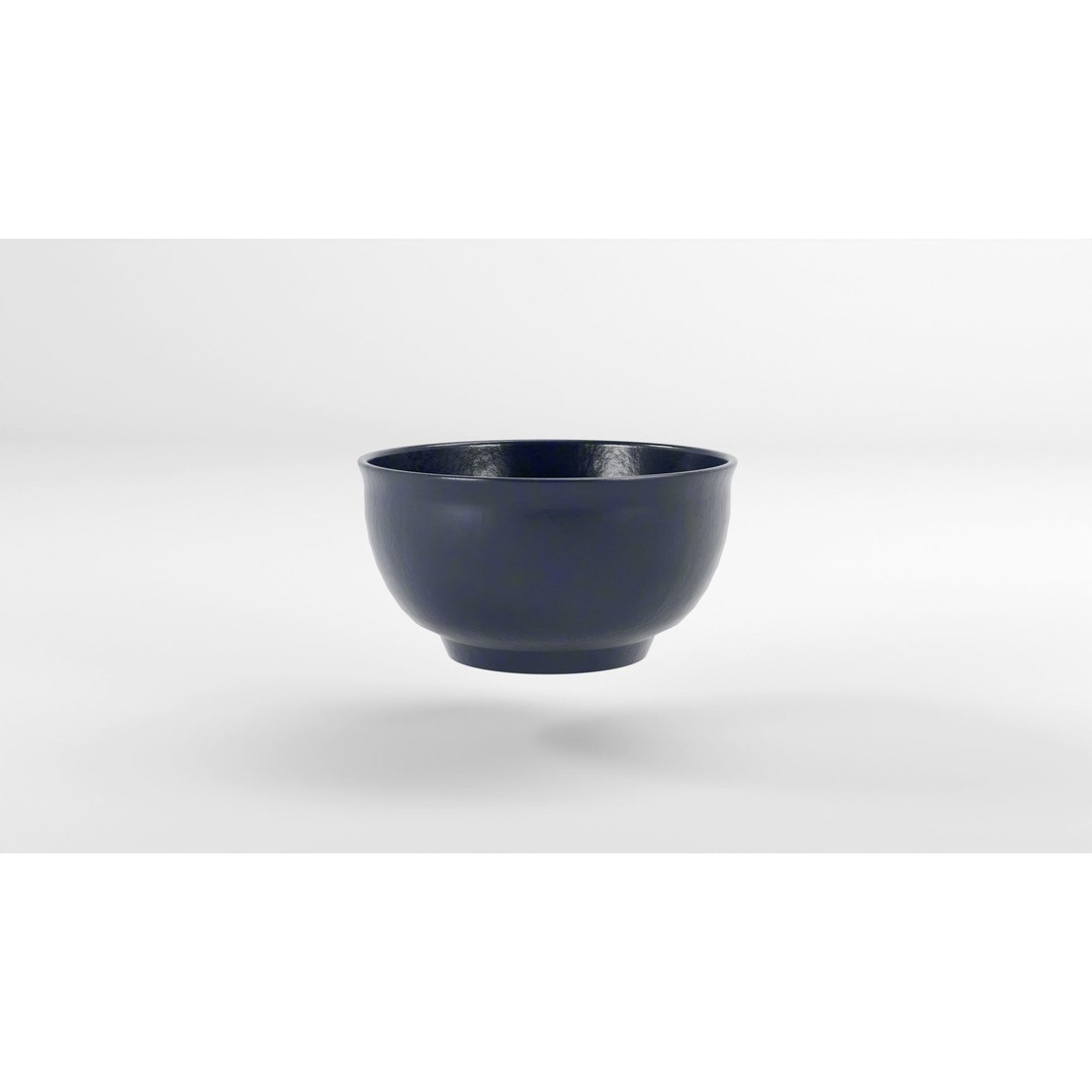 Traditional Asian Style Bowl 3D Model – Low Poly Kitchenware, Blender, FBX - View 15