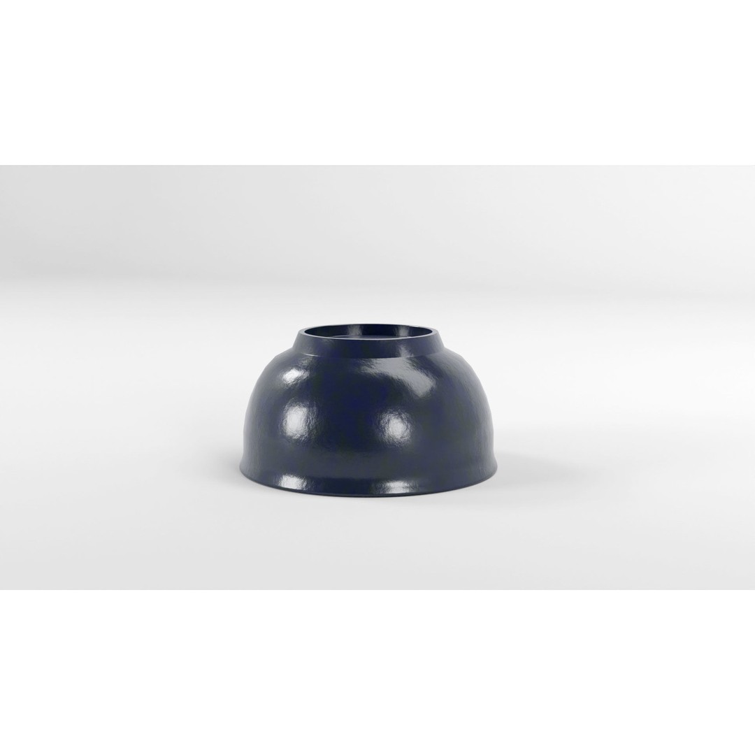 Traditional Asian Style Bowl 3D Model – Low Poly Kitchenware, Blender, FBX - View 17
