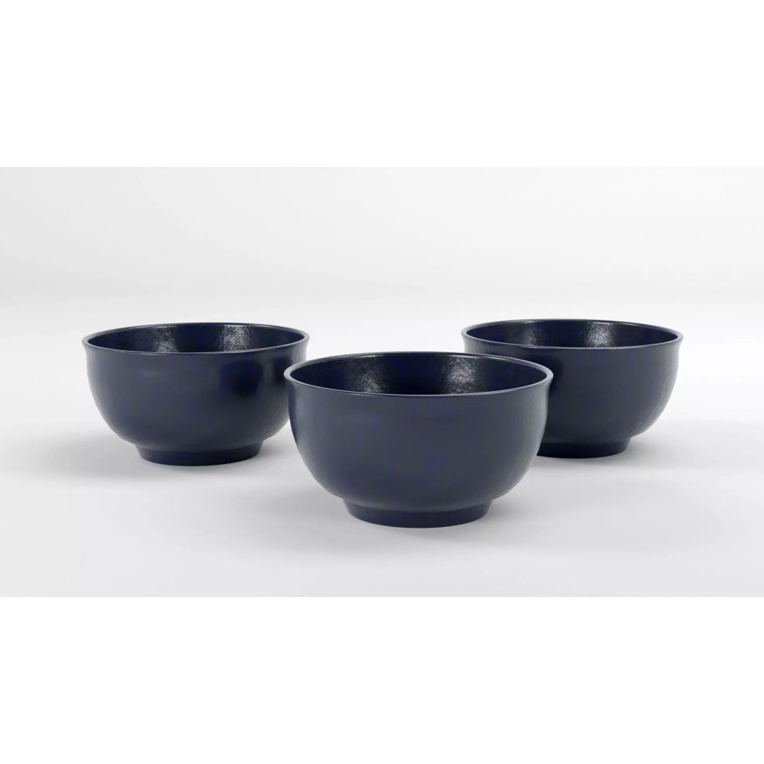 Traditional Asian Style Bowl 3D Model – Low Poly Kitchenware, Blender, FBX - View 2