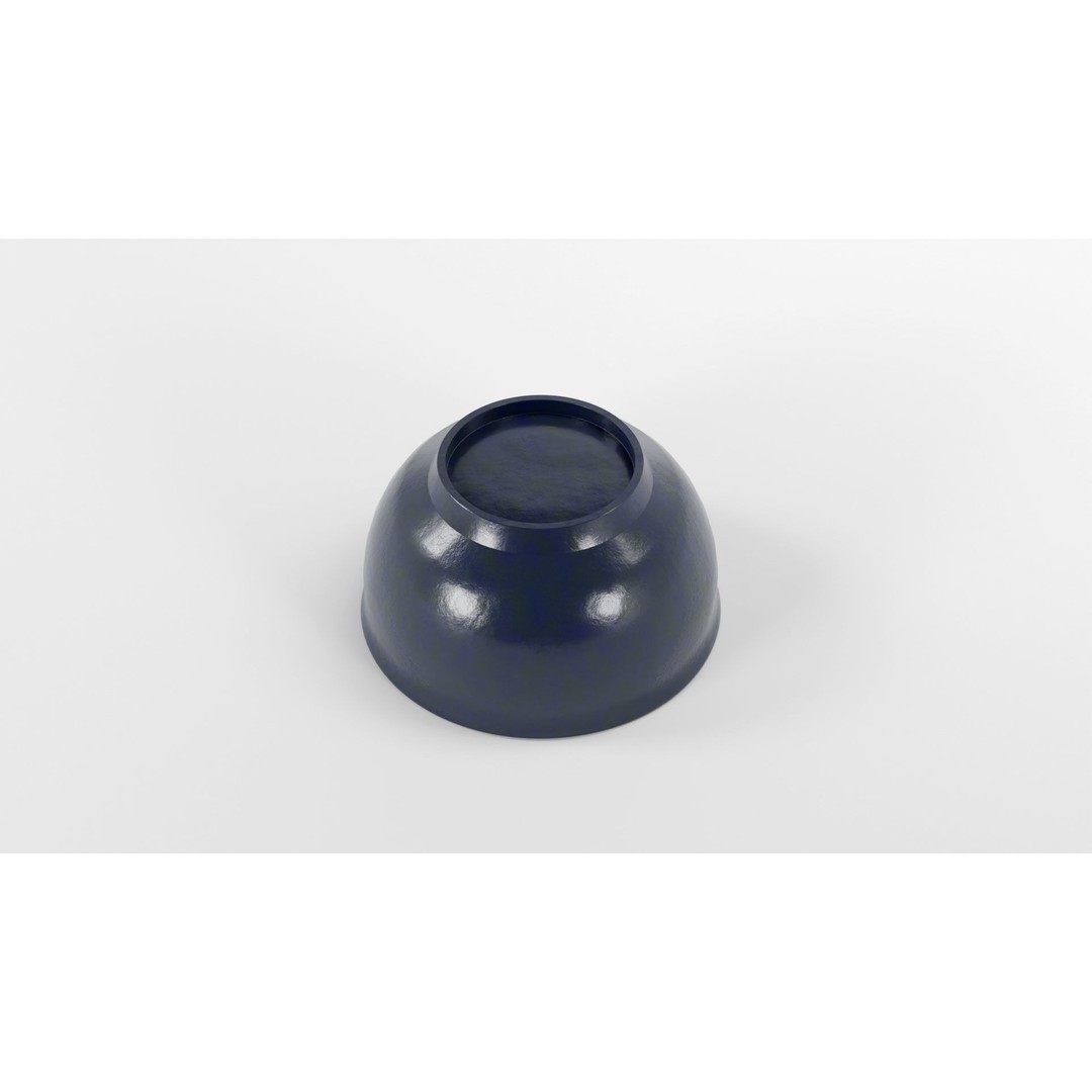 Traditional Asian Style Bowl 3D Model – Low Poly Kitchenware, Blender, FBX - View 21