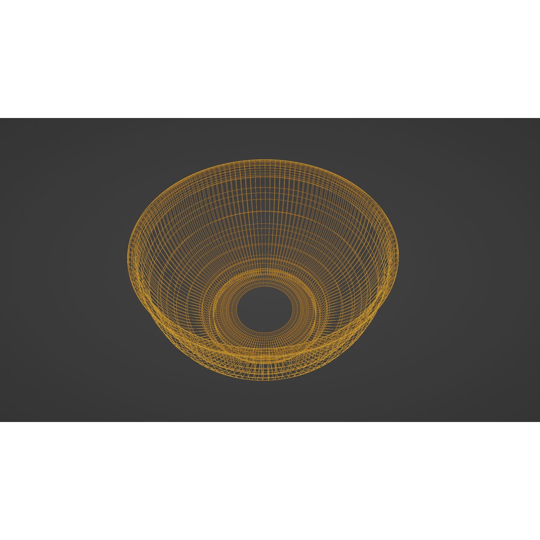 Traditional Asian Style Bowl 3D Model – Low Poly Kitchenware, Blender, FBX - View 23