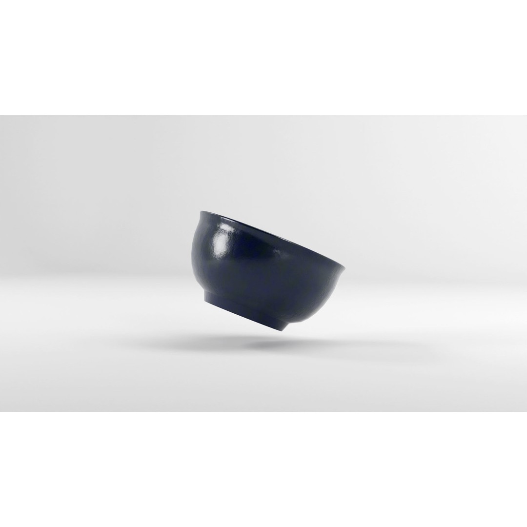 Traditional Asian Style Bowl 3D Model – Low Poly Kitchenware, Blender, FBX - View 28